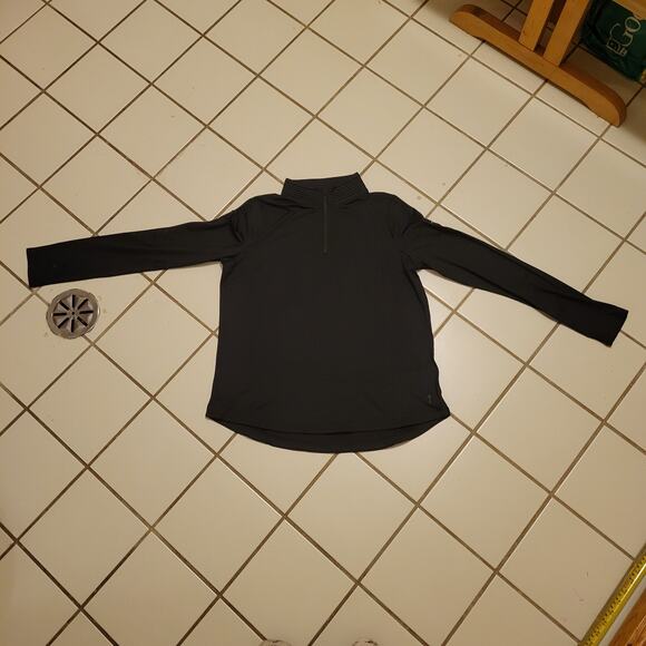 Belyn Key Black Workout Running Jacket Women's Large Zip Neck Lightweight - Picture 10 of 13